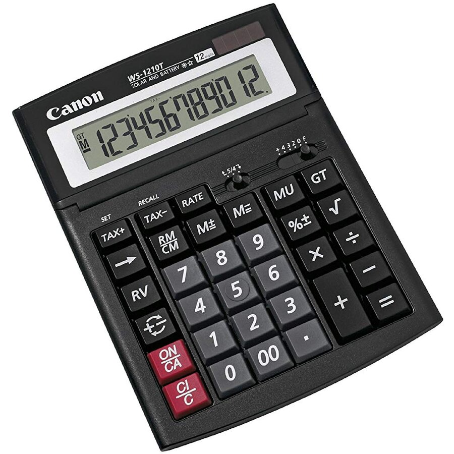 Oferte la Canon WS-1210T, 12 Digit, Dual Power, 'IT-touch' keyboard