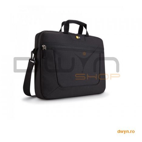 Oferte la Geanta laptop 15.6' Case Logic, compartiment frontal de volum mare, buzunar frontal, poliester, blac