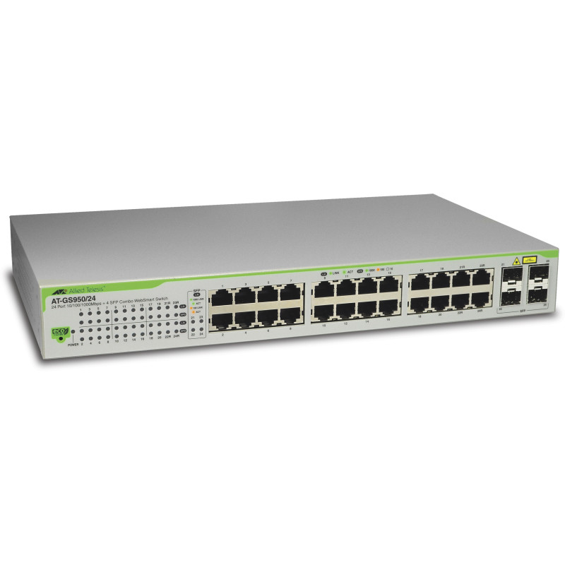 Oferte la ALLIED TELESIS Switch WebSmart GS950 Series, 24 ports 10/100/1000T, 4 ports SFP, Web based
