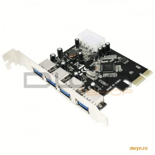 Oferte la Card PCI-Express adaptor la 4 x USB 3.0, Logilink 'PC0057A'