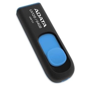 Stick Adata 64 GB DashDrive Classic UV128 3.0 (black/blue)