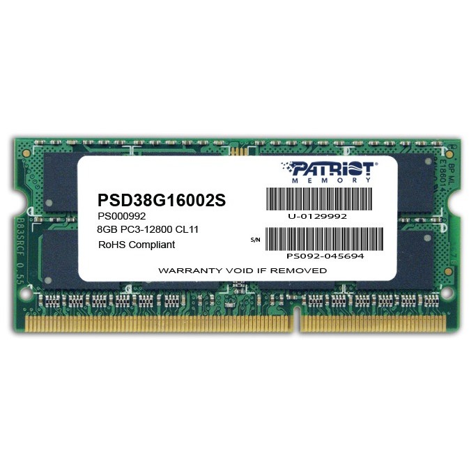 Oferte la Memorie notebook Patriot Signature 8GB DDR3 1600MHz CL11