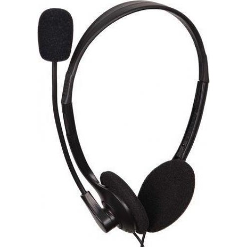 Gembird microphone & stereo headphones MHS-123 with volume control, black color