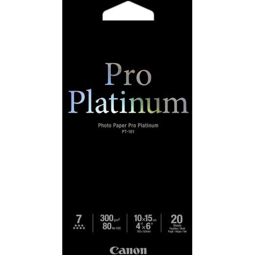 Oferte la Hartie fotogr. Canon PT101 Pro Platinum Photo | 300g | 10x15cm | 20 de foi