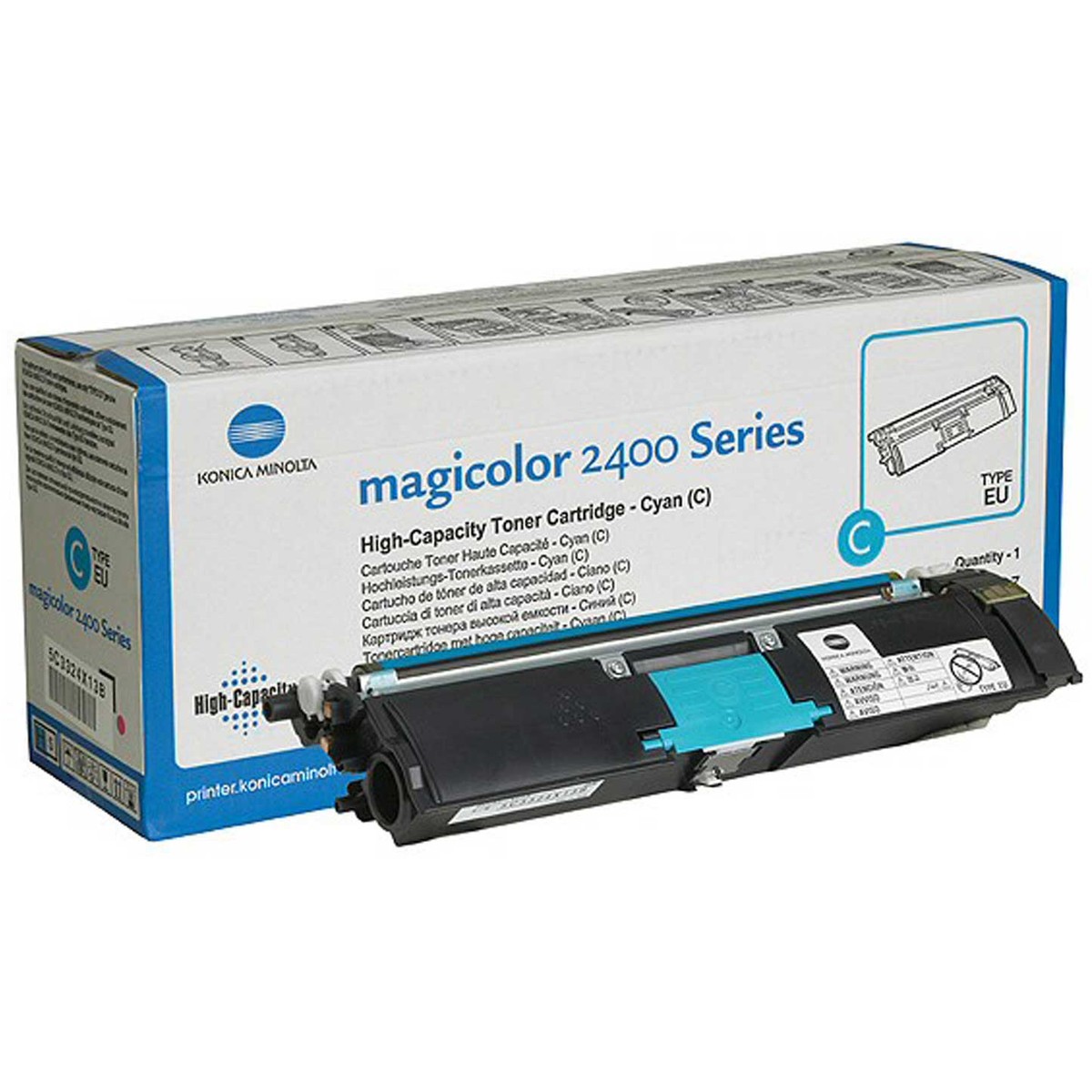 Oferte la Toner de capacitate mare Konica Minolta Magicolor 2400/2500 cyan (4500 coli)