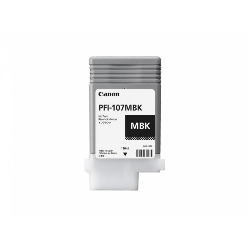 Cartus cerneala Canon PFI-107MB, negru mat, capacitate 130ml