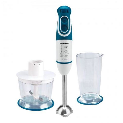 Oferte la Mixer vertical Heinner Charm HB-600BL, 600W, 5 viteze, functie Turbo, tel, tocator, alb/albastru