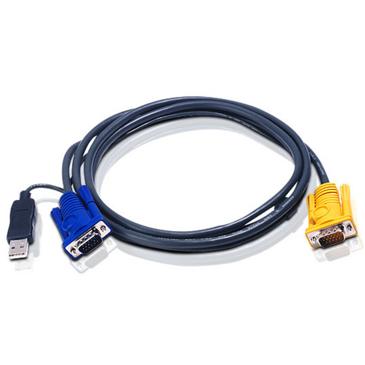 Oferte la ATEN Cablu prelungire KVM (HD15-SVGA, USB, USB) - 2m