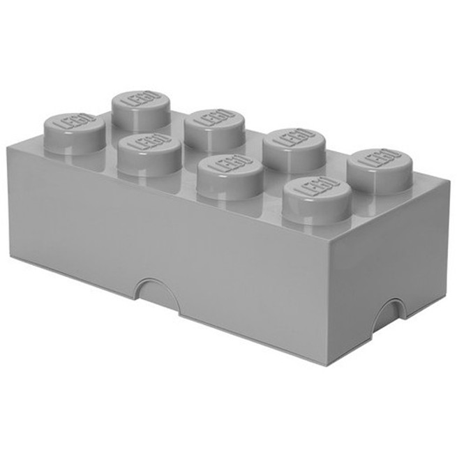 Cutie depozitare LEGO 2x4 gri
