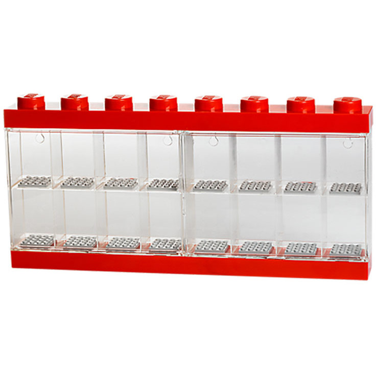 Cutie rosie pentru 16 minifigurine LEGO