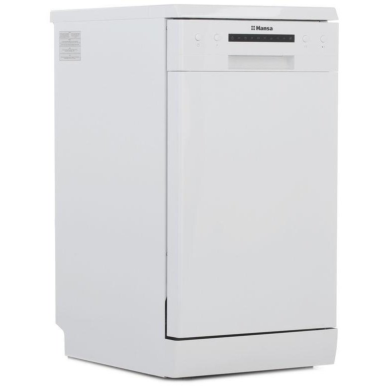 Oferte la Masina de spalat vase independenta Hansa ZWM416WH, slim, 9 seturi, 6 programe, 5 setari temperatura, dimensiune 45x60x85, alb