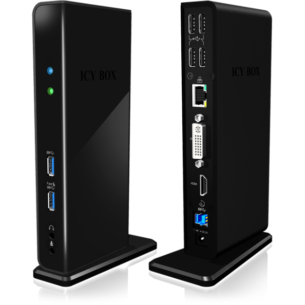 Oferte la Icy Box Multi Docking Station for Notebooks and PCs, 2x USB 3.0, HDMI, Black