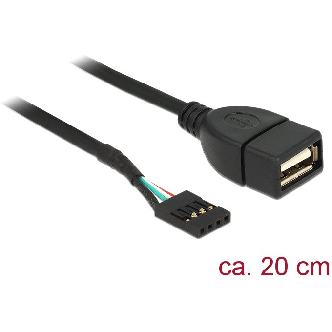 Oferte la Delock Cable USB 2.0 type-A female to pin header