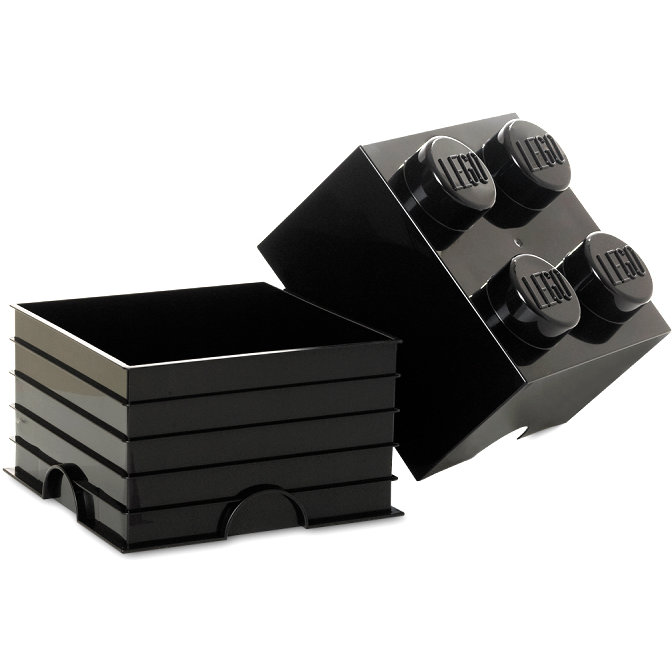 Cutie depozitare LEGO 2x2 negru (40031733)