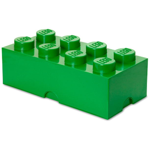 Cutie depozitare LEGO 2x4 verde inchis (40041734)