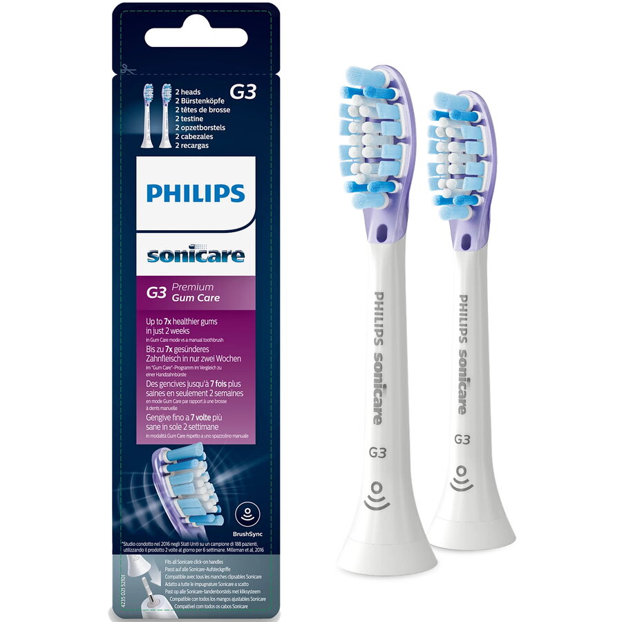 Oferte la Capete standard pentru periuta sonica Philips Sonicare G3 Premium Gum Care HX9052/17, 2 buc