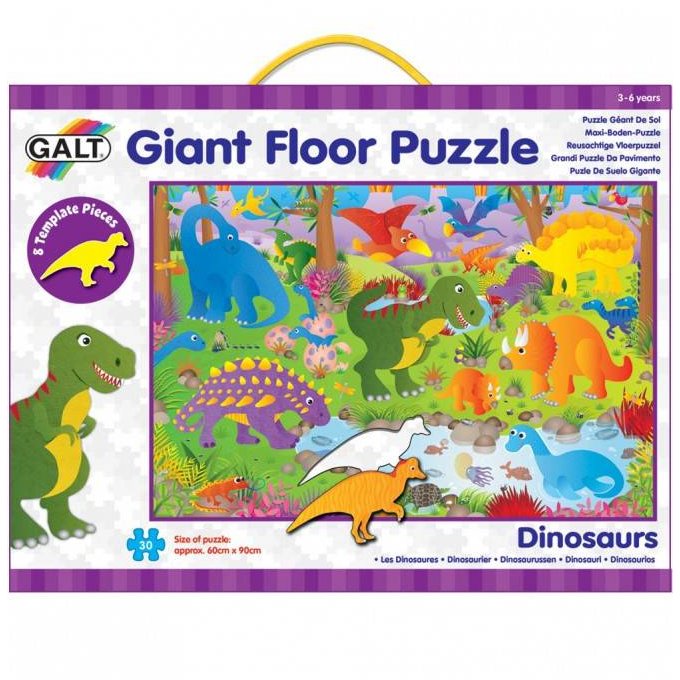 Giant Floor Puzzle: Dinozauri (30 piese)