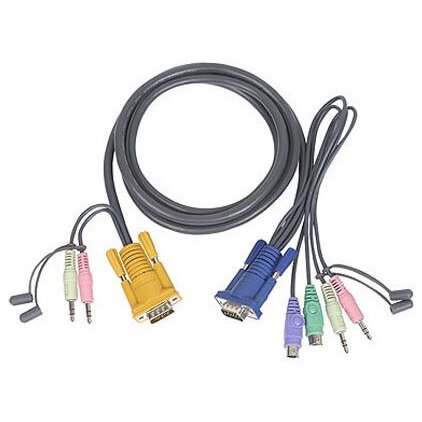 Oferte la Cablu PS/2 Kvm 3in1Cu SPHD si Audio 1.8M, ATEN 2L-5302P