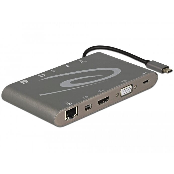 Oferte la Delock Usb Type C Port Replicator (Hdmi,Vga.Lan,3x Usb 3.0,Usb C,Mini Dp)4k 30h