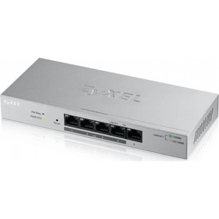 Oferte la Zyxel Gs1200-5hp 5-Port Gbe Web Smart Metal Switch, 4x Poe 802.3at, 60w, Fanless