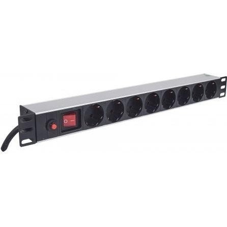 Oferte la Power Strip Intellinet  1U pentru rack 19, 8 prize Schuko, maxim 16A, indicator LED, protectie la suprasarcina, on/off, cablu 3m 713986