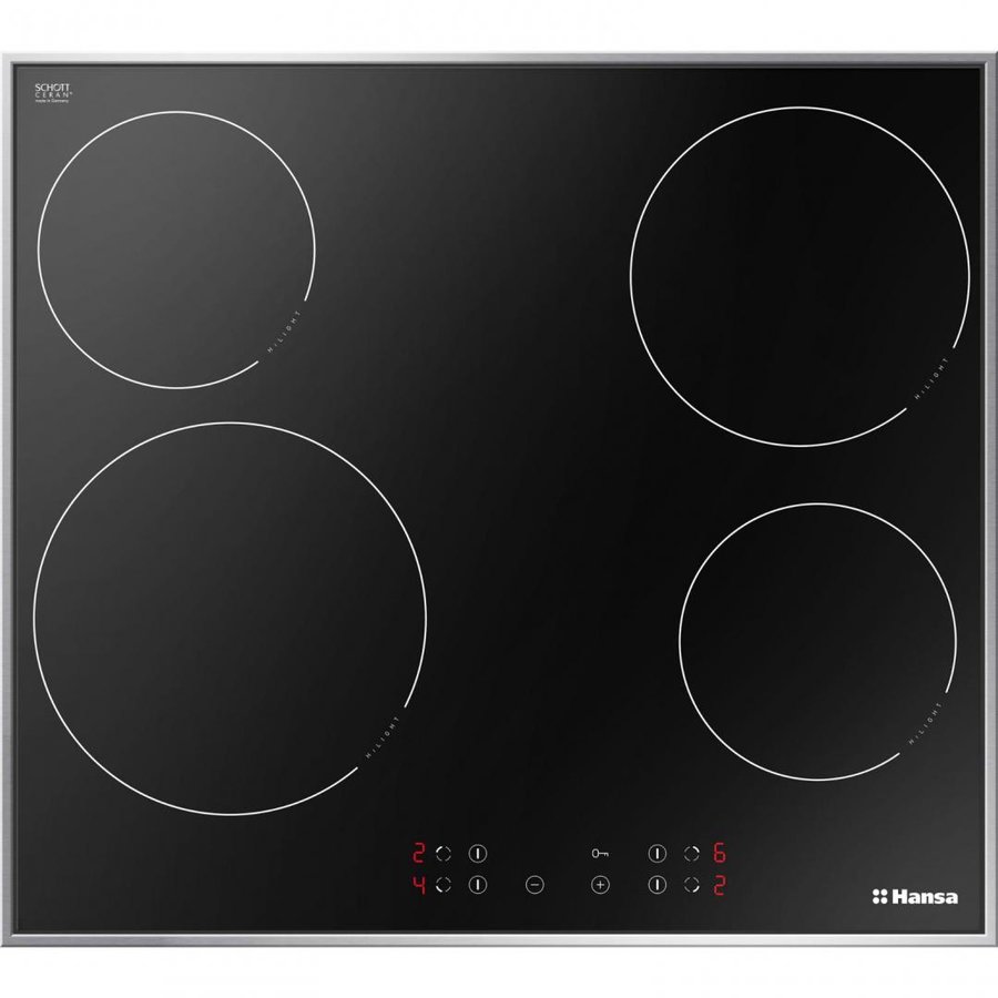 Oferte la Plita incorpolabila Hansa BHCI66306, Vitroceramica, 4 zone de gatit, Touch Control, 60 cm, Negru