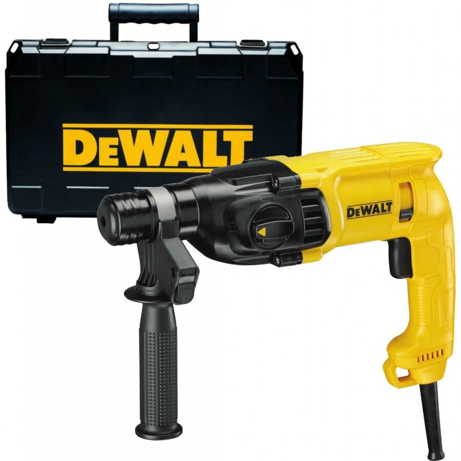 Oferte la Ciocan rotopercutor Dewalt SDS-Plus D25033K, 710 W, 2 J, 1550 RPM, 5680 BPM + maner lateral + limitator de adancime + valiza profesionala