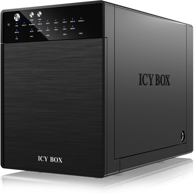 Oferte la Carcasa ext. HDD IcyBox 4 x 3,5'' USB 3.0, eSATA Host, RAID 0 1, 3, 5, 10, negr
