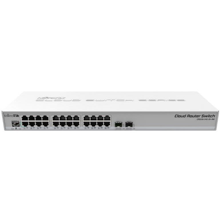 Oferte la Switch MikroTik Gigabit CRS326-24G-2S+RM