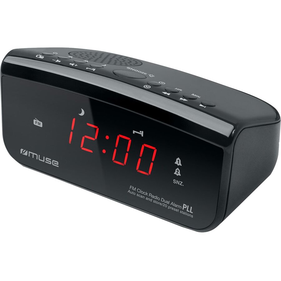 Oferte la Radio cu ceas MUSE M12 CR, portabil, Dual Alarm, LED, Negru
