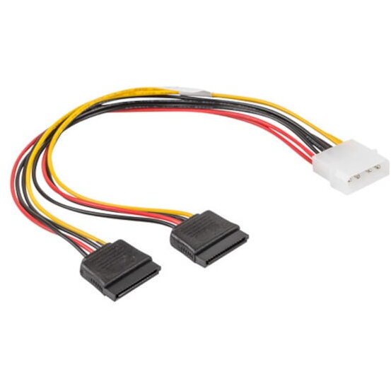 Oferte la Cablu MOLEX, 4 PIN, 2x SATA (F), 15PIN, 30cm, Multicolor