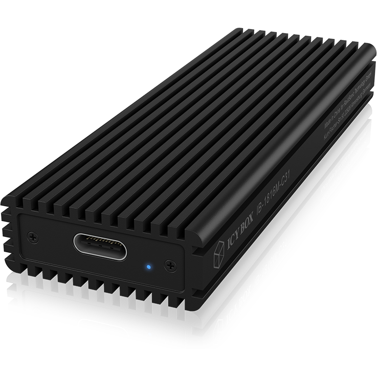 Oferte la IcyBox External enclosure for M.2 NVMe SSD, USB 3.1 Type-C, Black