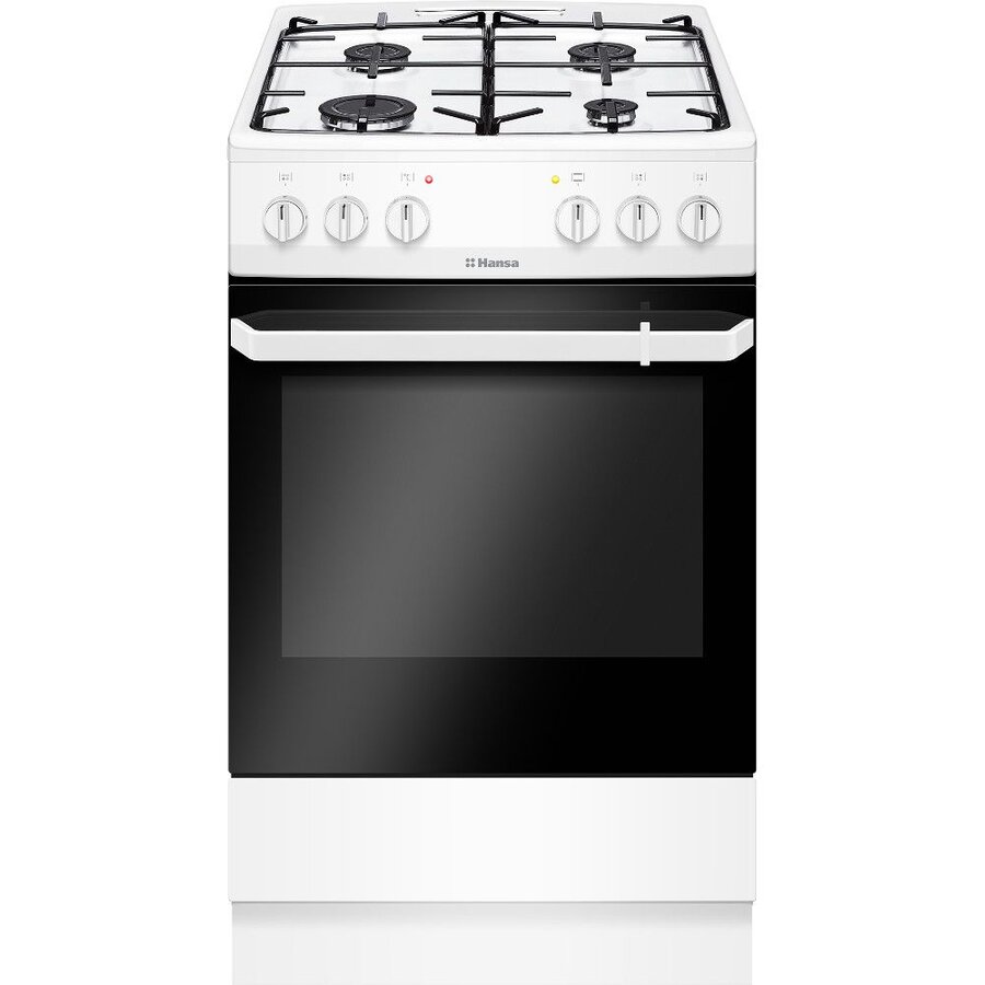 Oferte la Aragaz Hansa FCMW56069, 4 arzatoare pe gaz, plita email, cuptor electric, capacitate 67L, Alb