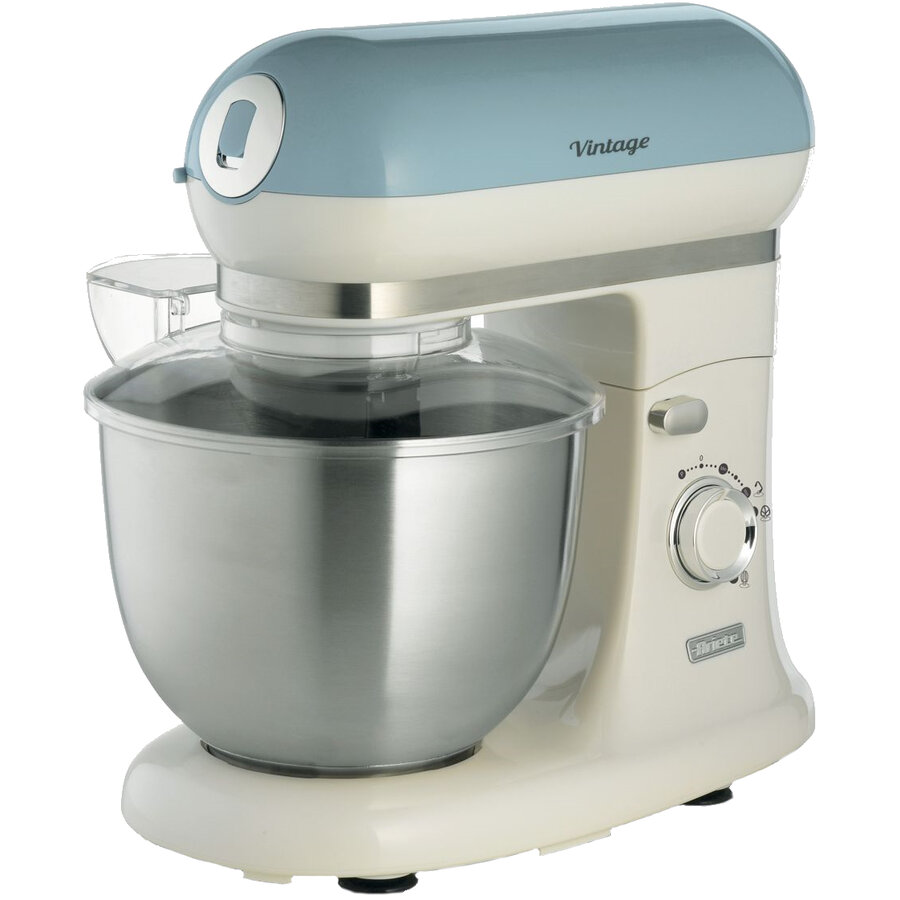 Oferte la Mixer cu bol Ariete 1588.BL Vintage, 1000 W, Bol detasabil 5.5 l, 10 viteze + Pulse, Albastru Pastel