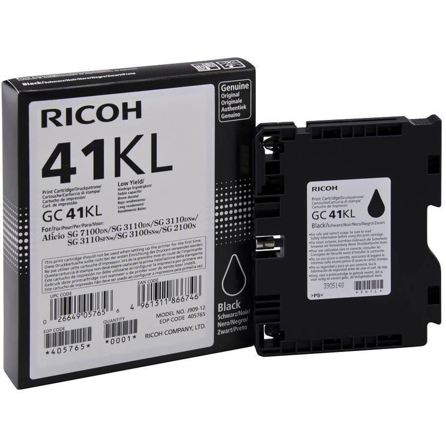 Oferte la CARTUS TONER BLACK 405765 GC-41KL 0,6K ORIGINAL RICOH AFICIO SG 2100N