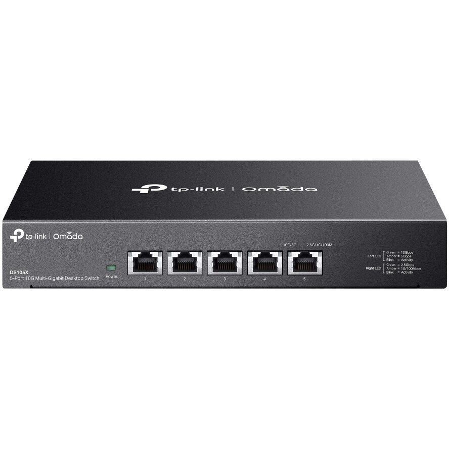 Omada 5-Port 10G MultiGigabit Desktop Sw TP-LINK DS105X