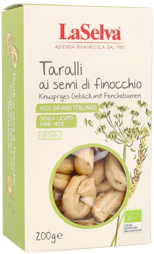 Oferte la Taralli bio cu seminte de fenicul 200 g LaSelva