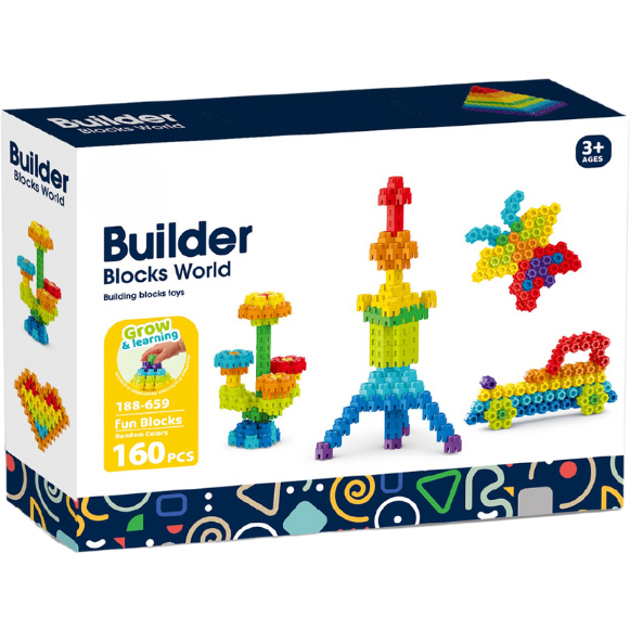 Oferte la Set de Constructie Micutul Constructor 160 Piese 3 Ani+ Multicolor