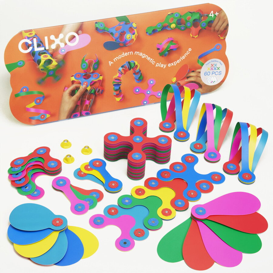 Oferte la Set de Constructie Magnetic Super Rainbow 60 Piese 4 Ani+ Multicolor