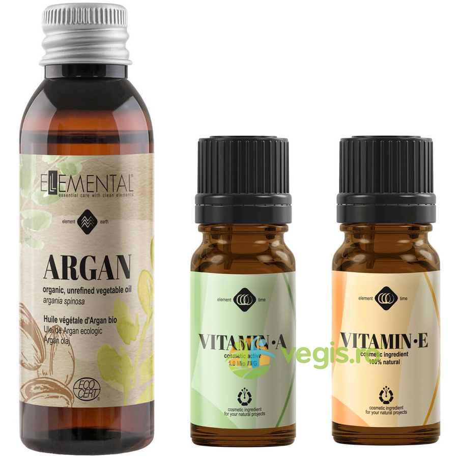 Oferte la Set Masca Handmade (Ulei De Argan 50ml + Vitamina A 10ml+ Vitamina E 10ml)