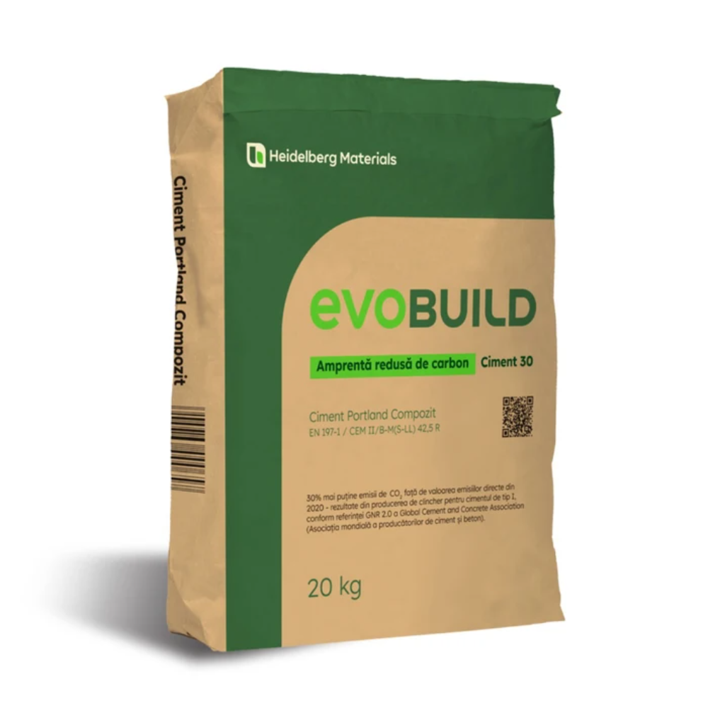 Oferte la Ciment EvoBuild Heidelberg CEM II/B-M(S-LL) 42,5 R, 20 Kg