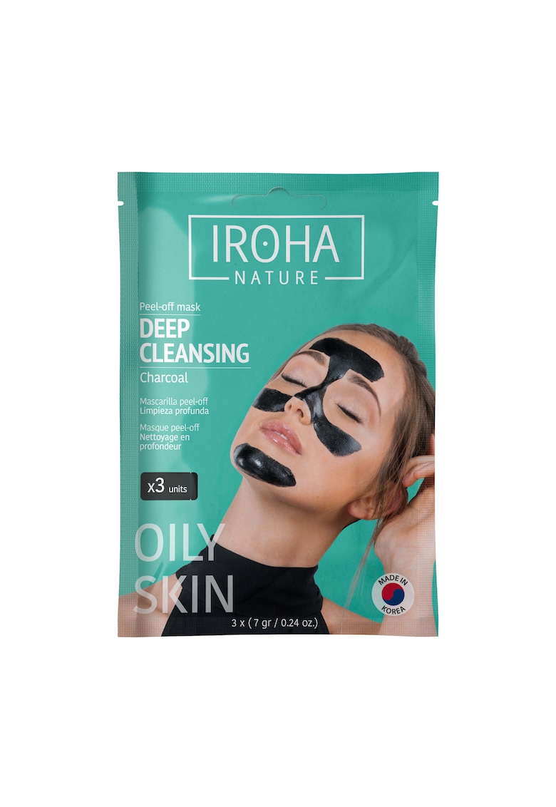 Oferte la Masca exfolianta Iroha pentru fata cu carbune activ - 3x7g
