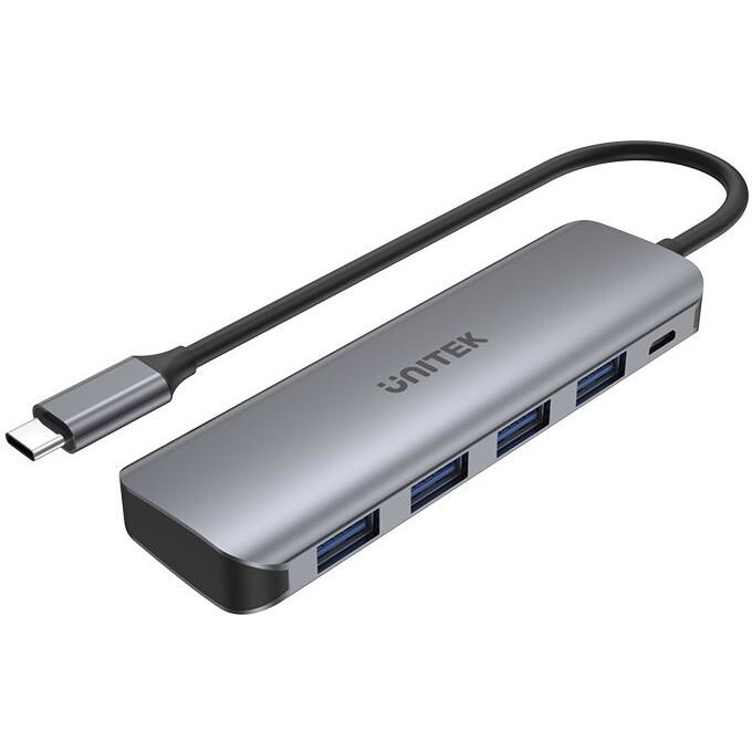 Oferte la Hub USB H1107A   USB 3.2 Gen 1 Type-A 5000Mbit/s 10W  Gri