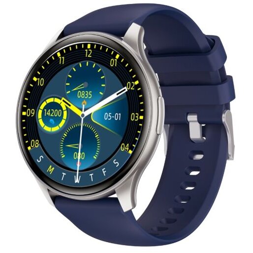 Oferte la Smartwatch T-FIT 235 A Ecran AMOLED Puls Tensiune SpO2 Apelare prin Bluetooth IP67 Argintiu/Albastru
