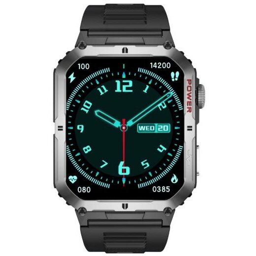 Oferte la Smartwatch T-FIT 500 S Acran AMOLED Puls Tensiune SpO2 Apelare prin Bluetooth IP68 Argintiu