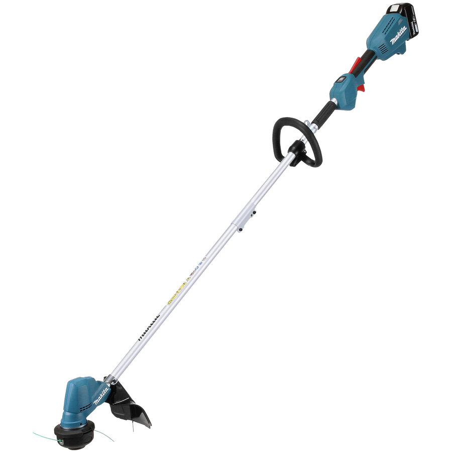Oferte la Motocoasa DUR192LRT1 cu Acumulator Li-ion 18V 5.0Ah Incarcator si Curea de Umar Albastru/Negru/Gri