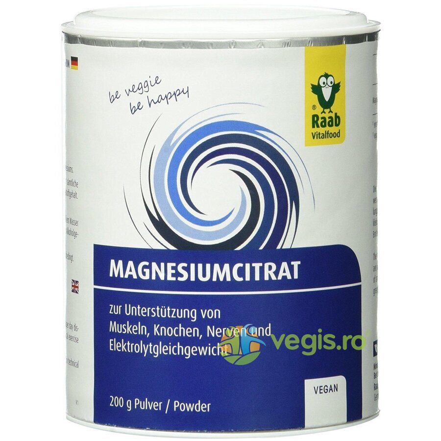 Oferte la Citrat de Magneziu Pulbere Vegana 200g