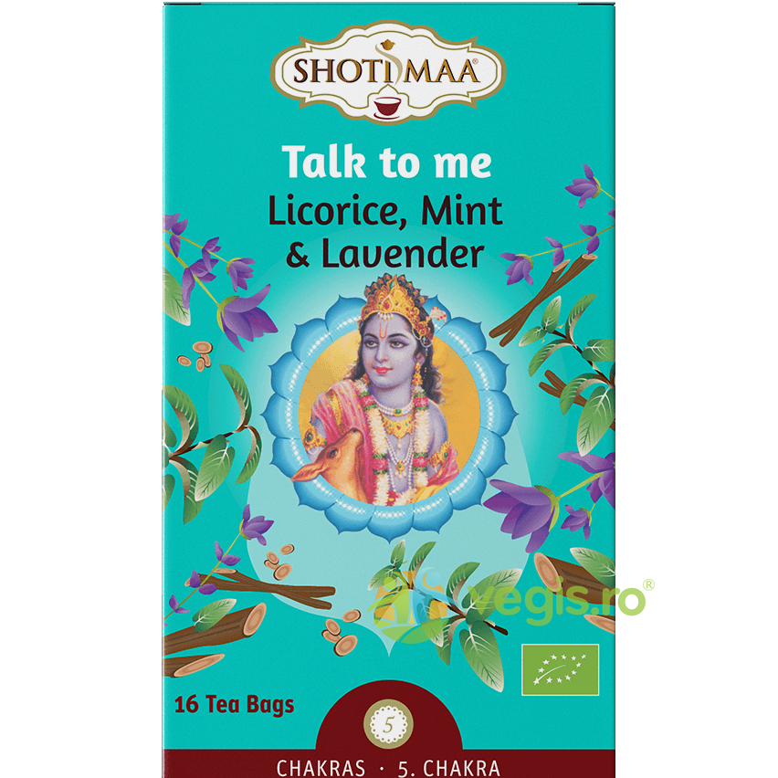 Oferte la Ceai cu Lemn Dulce, Menta si Lavanda Talk to Me Chakras Ecologic/Bio 16dz