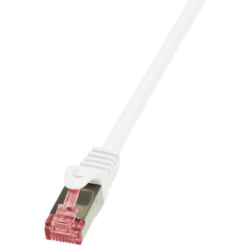 Cablu retea Patchcord Cat 6 S/FTP PIMF PrimeLine 0.5m alb