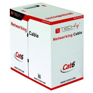 Oferte la Cablu retea UTP Cat6 bulk cable 4x2 solid CCA 305m box blue